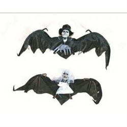 PIPISTRELLO GRANDE TESTA TESCHIO SPOSO/SPOSA  92X36 CM.