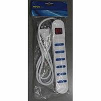 ELETTRO MATERIALE PRESA MULTIPLA C/INTER.6 PRESE 10/16A NOVALINE
