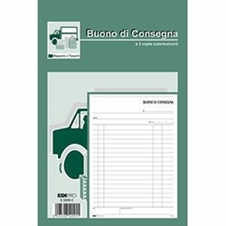 BLOCCO BUONI DI CONSEGNA 2 COPIE 23X15 50FF AUTORICALCANTE
