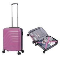 TOTTO TROLLEY VIAGGIO 360 BAZY S -SISTEMA SICUREZZA TSA8 FUXIA
