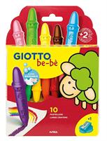 COLORI GIOTTO BE-BE' CERA X 10 + APPUNTAPASTELLONE