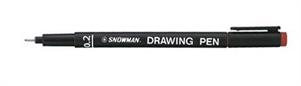 PENNE SNOWMAN DRAWING PEN 0,2 ROSSE