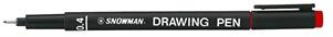 PENNE SNOWMAN DRAWING PEN 0,4 ROSSE