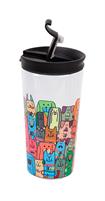 iTOTAL -TRAVEL MUG STAY PAWSITIVE 350ML