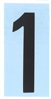 CARATTERE ADESIVO RH T H.80 NERO 1