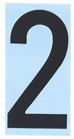 CARATTERE ADESIVO RH T H.80 NERO 2