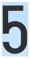 CARATTERE ADESIVO RH T H.80 NERO 5