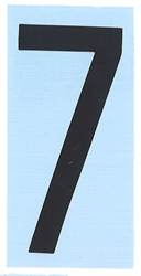 CARATTERE ADESIVO RH T H.80 NERO 7