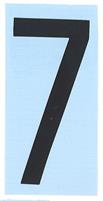CARATTERE ADESIVO RH T H.80 NERO 7