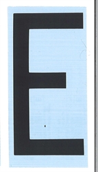 CARATTERE ADESIVO RH T H.80 NERO E