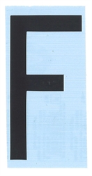 CARATTERE ADESIVO RH T H.80 NERO F