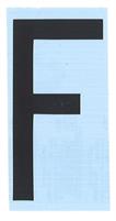CARATTERE ADESIVO RH T H.80 NERO F