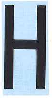 CARATTERE ADESIVO RH T H.80 NERO H