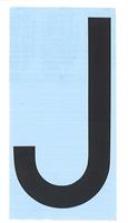CARATTERE ADESIVO RH T H.80 NERO J