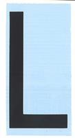 CARATTERE ADESIVO RH T H.80 NERO L