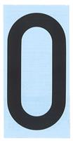 CARATTERE ADESIVO RH T H.80 NERO O