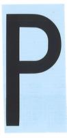 CARATTERE ADESIVO RH T H.80 NERO P