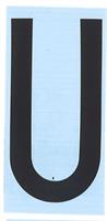 CARATTERE ADESIVO RH T H.80 NERO U