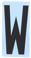CARATTERE ADESIVO RH T H.80 NERO W