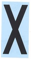 CARATTERE ADESIVO RH T H.80 NERO X