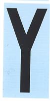 CARATTERE ADESIVO RH T H.80 NERO Y
