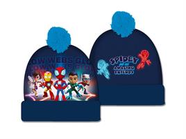 BIMBI-CAPPELLO RISVOLTO E PON PON SPIDEY SIZE 52 CM - 54 CM