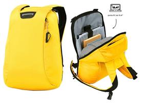 TOTTO ZAINO BUNKER PACK 4.0  ANTITACCHEGGIO P/PC 15 GIALLO