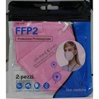 MASCHERINE FFP2-KN95 CONF.2 PEZZI-ROSA