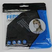 MASCHERINE FFP2-KN95 CONF.2 PEZZI-NERO