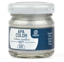 BARATTOLO APA COLOR MATT 40 ML ARGENTO