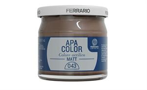 BARATTOLO APA COLOR MATT 40 ML TERRA OMBRA NATURALE