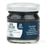 BARATTOLO APA COLOR MATT 40 ML FERRO BATTUTO