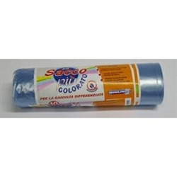 BUSTE IMMONDIZIA VEROLENE R.D.70X110cm da 10pz AZZURRO