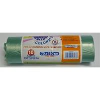 BUSTE IMMONDIZIA VEROLENE R.D.70X110cm da 10pz VERDE