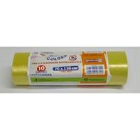 BUSTE IMMONDIZIA VEROLENE R.D.70X110cm da 10pz GIALLO