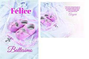 BIGLIETTINI z.BATTESIMO mini 8x13-LINEA MILLEFORME