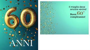 BIGLIETTINI 60 ANNI 11,5X16-LINEA MILLEFORME