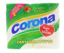 ASCIUGATUTTO CORONA CUOR DI SPUGNA 2/ROTOLI