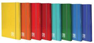 CARTELLE CON ELASTICO ONE COLOR A4 DORSO 1,2 CLASSIC
