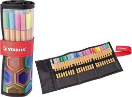 STABILO POINT 88 ASTUCCIO ROTOLO 25 PENNE COLORATE FLUO