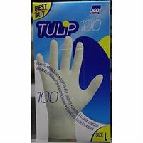 GUANTI IN LATTICE da 100 PEZZI  MIS.L TULIP