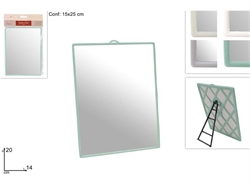SPECCHIO RETTANGOLARE CM.14X20 CON SUPPORTO