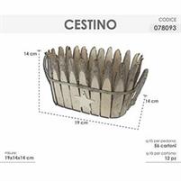 CESTINO IN LEGNO 19X14X14CM