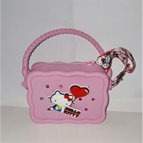 HELLO KITTY MINI BORSA SILICONE CON TRACOLLA BLU/F