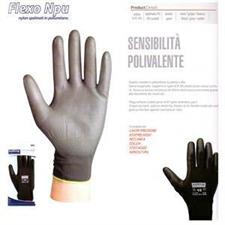 GUANTI WALKING LAVORO INDUSTRIALI FLEXO NPU NERI MIS.8
