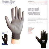 GUANTI WALKING LAVORO INDUSTRIALI FLEXO NPU NERI MIS.8