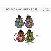 EVENTI LAUREA PORTACHIAVI GUFO 4ASS.  2X3,5CM