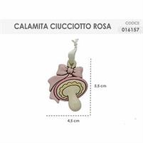 EVENTI NASCITA ROSA CALAMITA CIUCCIOTTO ROSA 016157  4,5X5,5CM