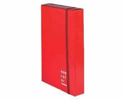 CARTELLA CON ELASTICO D.03 25X35 NEW COLOR ROSSA