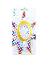 CANDELINA COMPLEANNO ORO GLITTER NUMERO 0